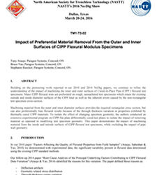 Impact of Preferential Material Removal from the Outer and Inner Surfaces of CIPP Flexural Modulus Specimens