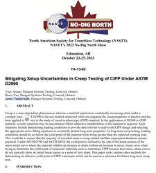 Mitigating Setup Uncertainties in Creep Testing of CIPP Under ASTM D2990